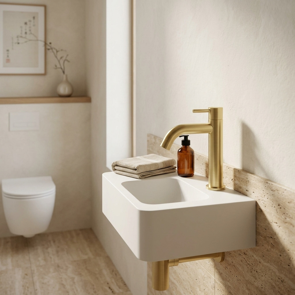 Aquanello Eterna Rubinetto per fontana acqua fredda PVD oro ET4001-60